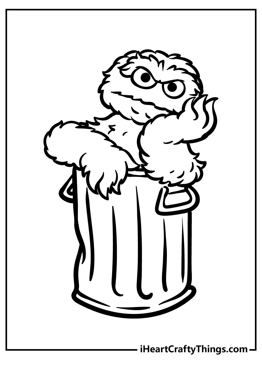 72 Oscar the Grouch Coloring Pages Printable 53