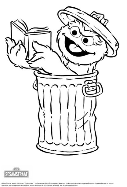 72 Oscar the Grouch Coloring Pages Printable 57