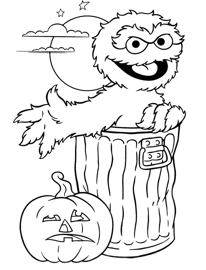 72 Oscar the Grouch Coloring Pages Printable 58