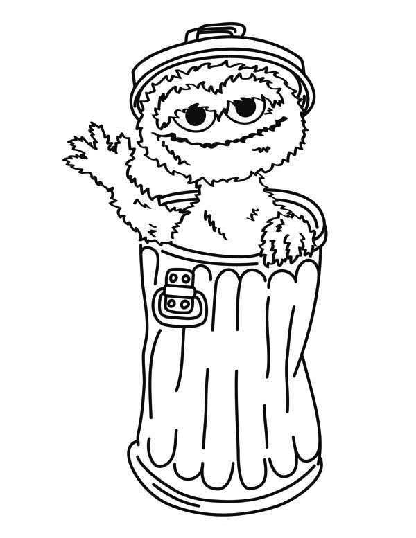 72 Oscar the Grouch Coloring Pages Printable 60