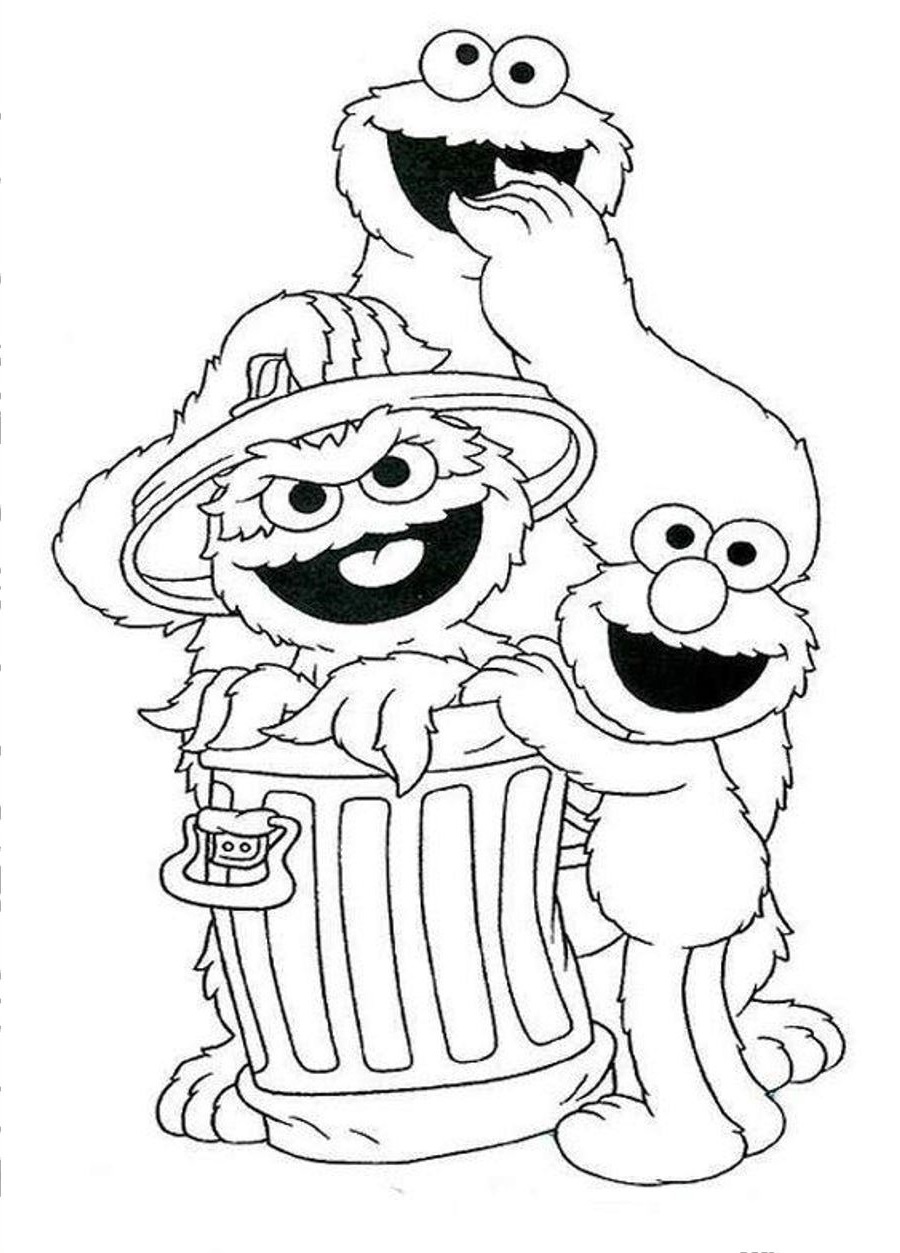 72 Oscar the Grouch Coloring Pages Printable 63