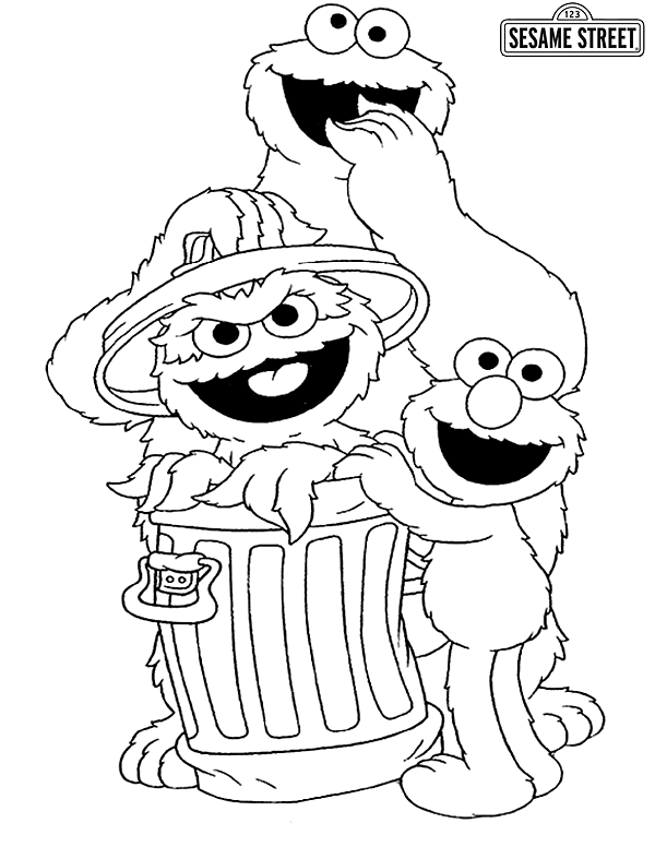 72 Oscar the Grouch Coloring Pages Printable 69