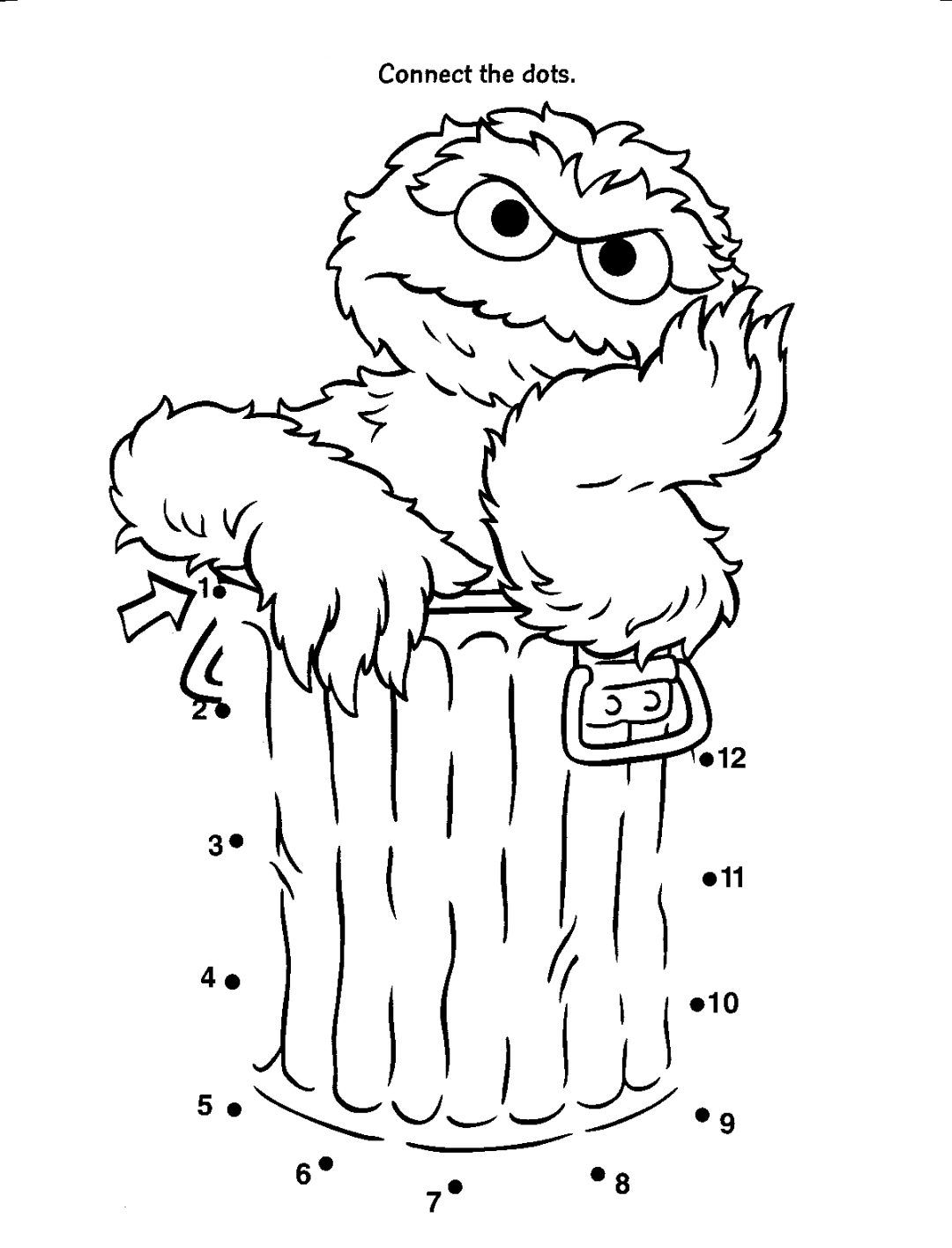72 Oscar the Grouch Coloring Pages Printable 7