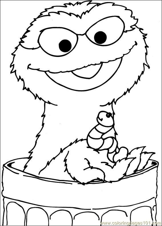 72 Oscar the Grouch Coloring Pages Printable 72