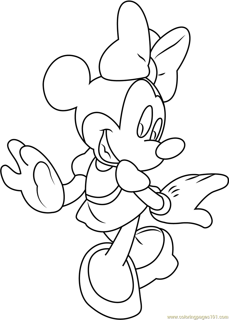 88 Printable Minnie Mouse Coloring Pages for Kids 16