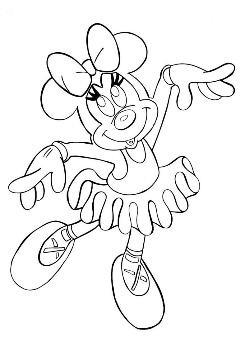 88 Printable Minnie Mouse Coloring Pages for Kids 2