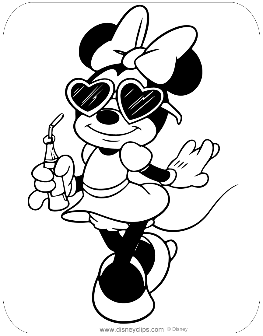 88 Printable Minnie Mouse Coloring Pages for Kids 20