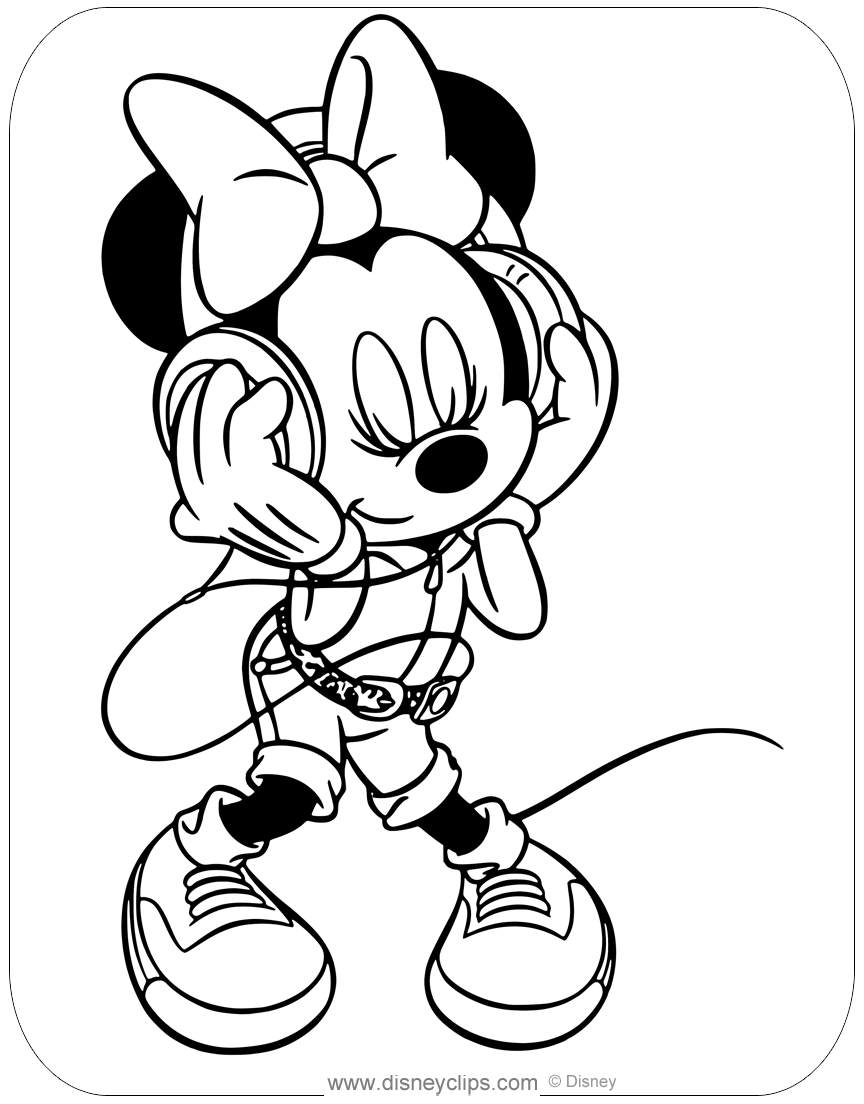 88 Printable Minnie Mouse Coloring Pages for Kids 21