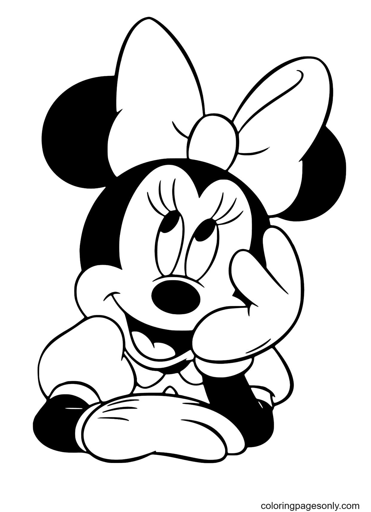 88 Printable Minnie Mouse Coloring Pages for Kids 23