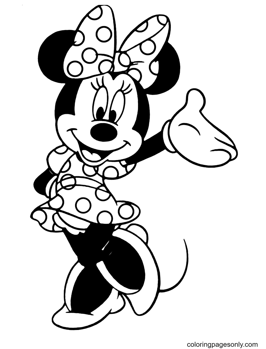 88 Printable Minnie Mouse Coloring Pages for Kids 25