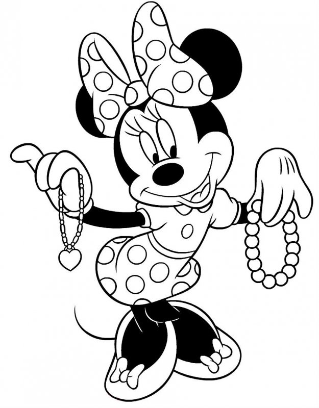 88 Printable Minnie Mouse Coloring Pages for Kids 3