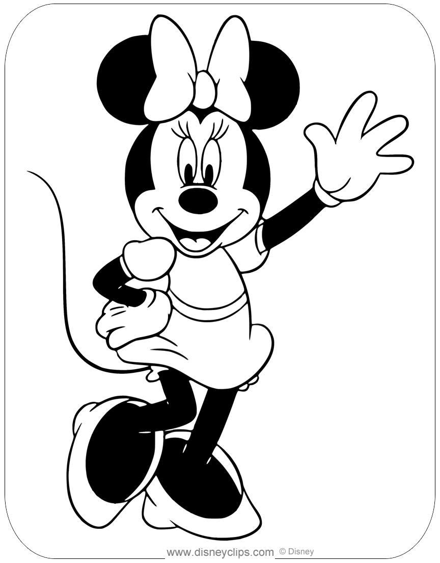 88 Printable Minnie Mouse Coloring Pages for Kids 31