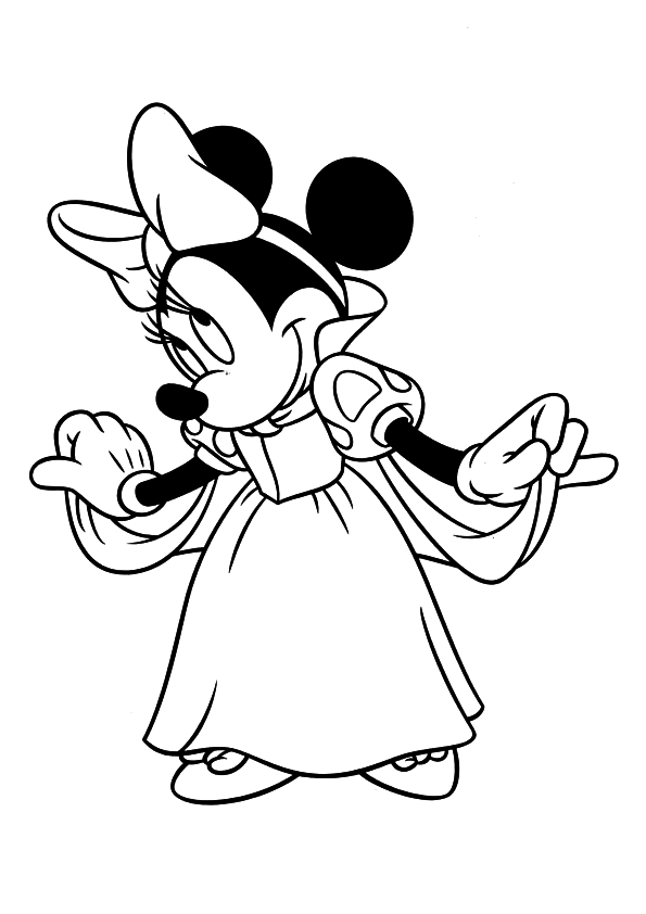 88 Printable Minnie Mouse Coloring Pages for Kids 4