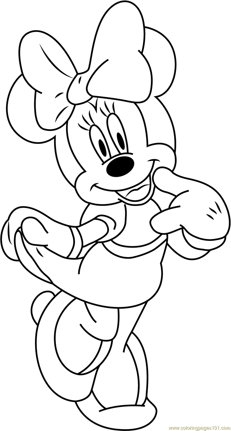 88 Printable Minnie Mouse Coloring Pages for Kids 40