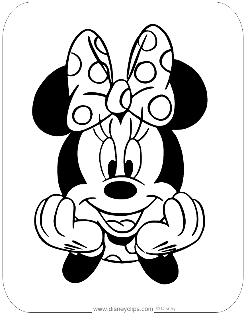 88 Printable Minnie Mouse Coloring Pages for Kids 6