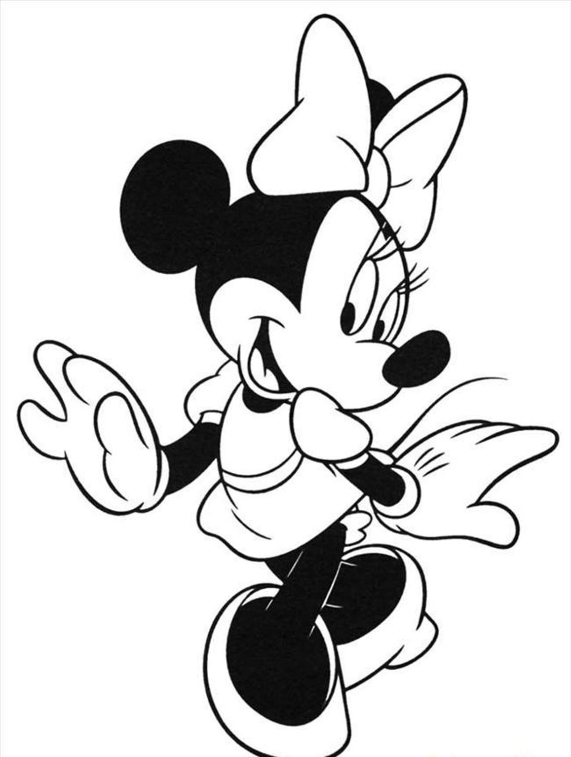 88 Printable Minnie Mouse Coloring Pages for Kids 70