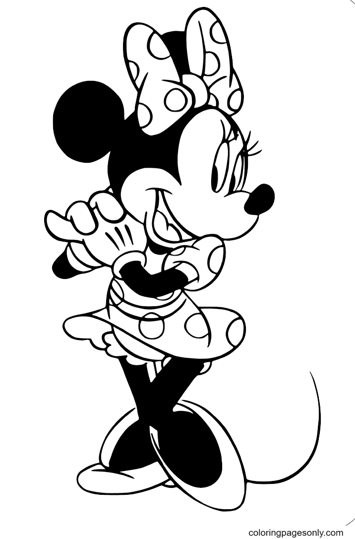 88 Printable Minnie Mouse Coloring Pages for Kids 78