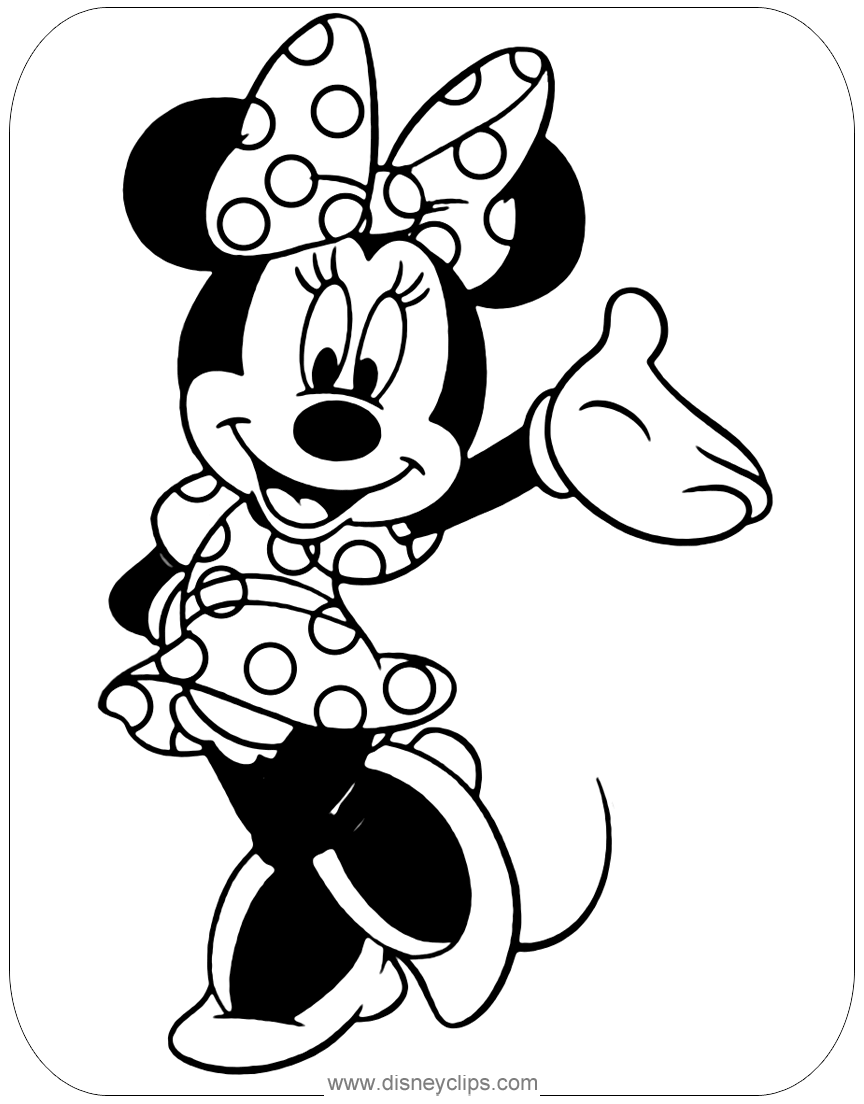 88 Printable Minnie Mouse Coloring Pages for Kids 80