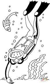 91 Scuba Diving Coloring Pages Printable 13