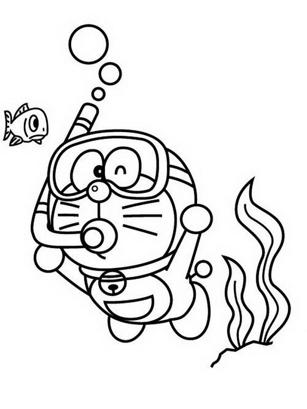 91 Scuba Diving Coloring Pages Printable 14