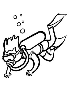 91 Scuba Diving Coloring Pages Printable 16