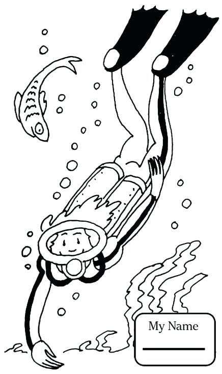 91 Scuba Diving Coloring Pages Printable 21