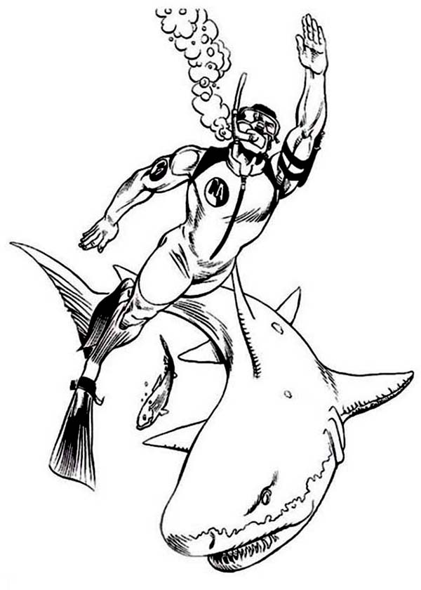 91 Scuba Diving Coloring Pages Printable 28