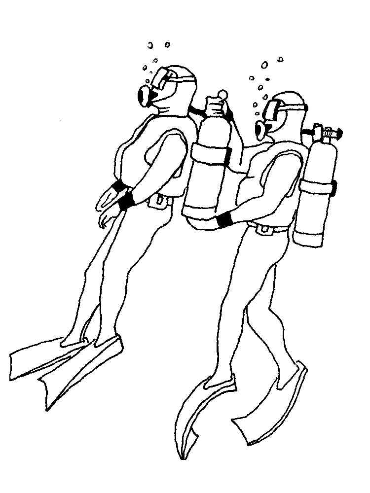 91 Scuba Diving Coloring Pages Printable 30