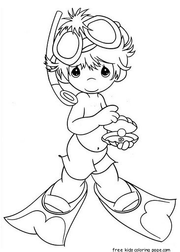 91 Scuba Diving Coloring Pages Printable 34