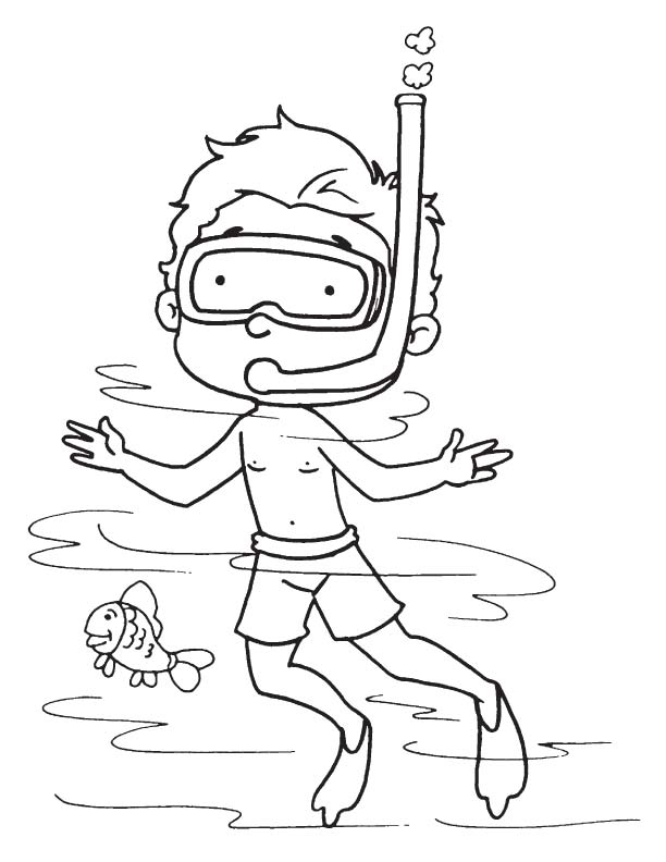 91 Scuba Diving Coloring Pages Printable 4