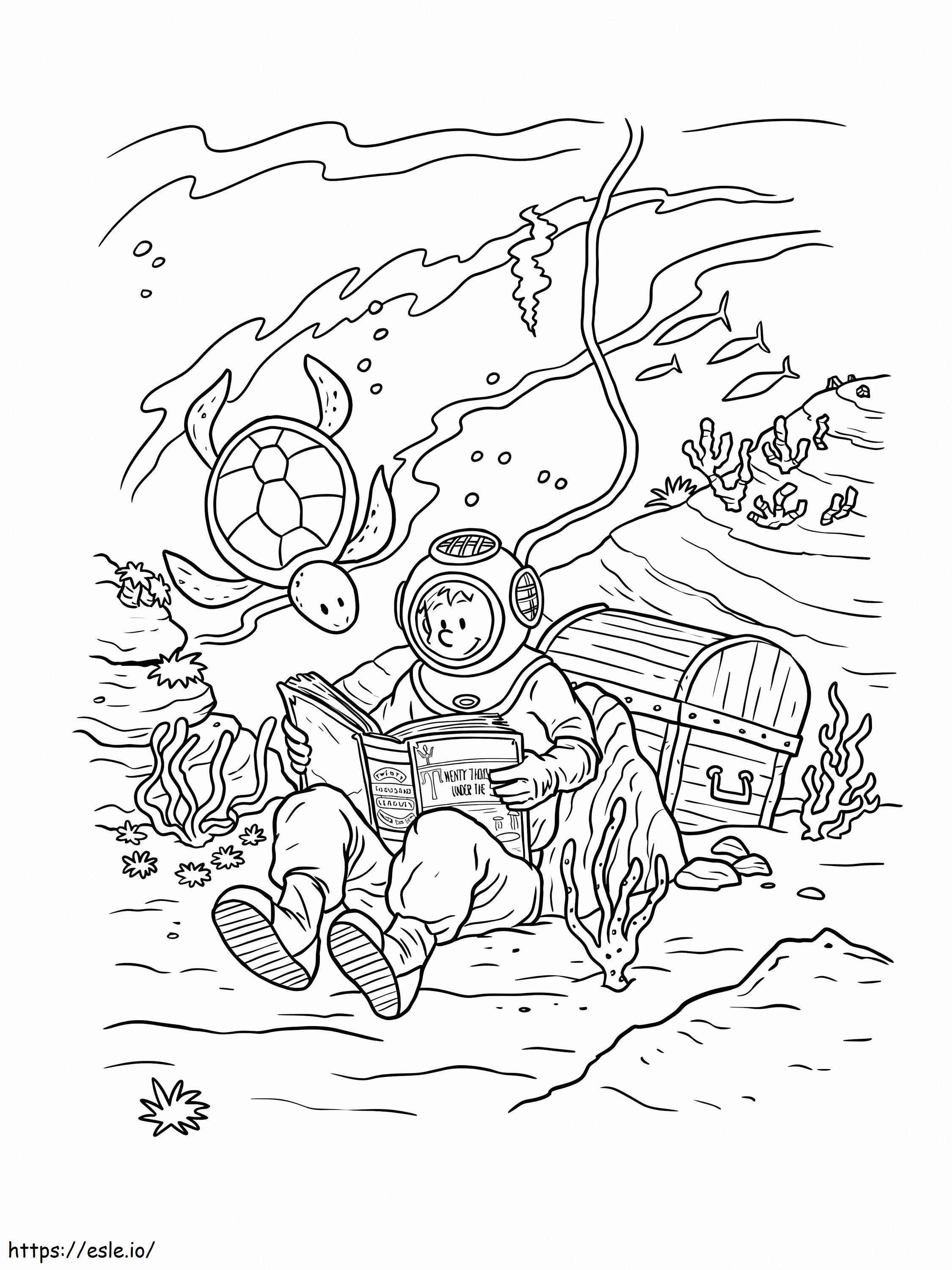 91 Scuba Diving Coloring Pages Printable 5