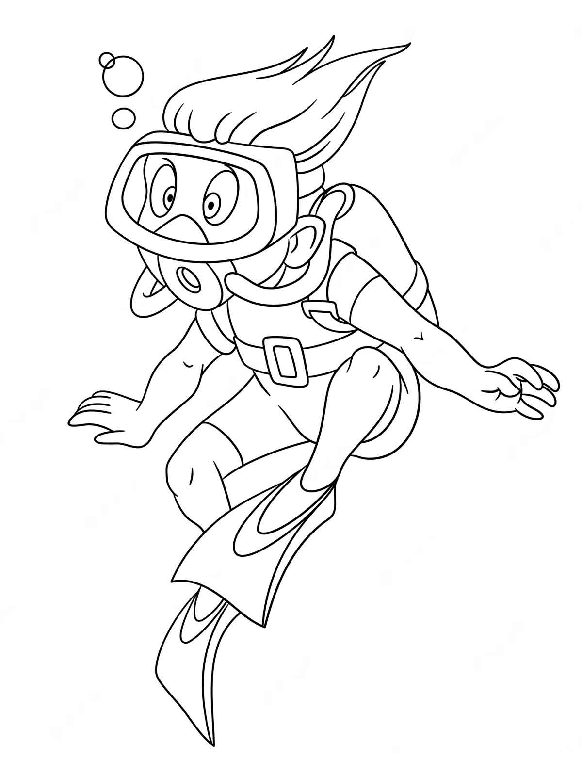 91 Scuba Diving Coloring Pages Printable 52