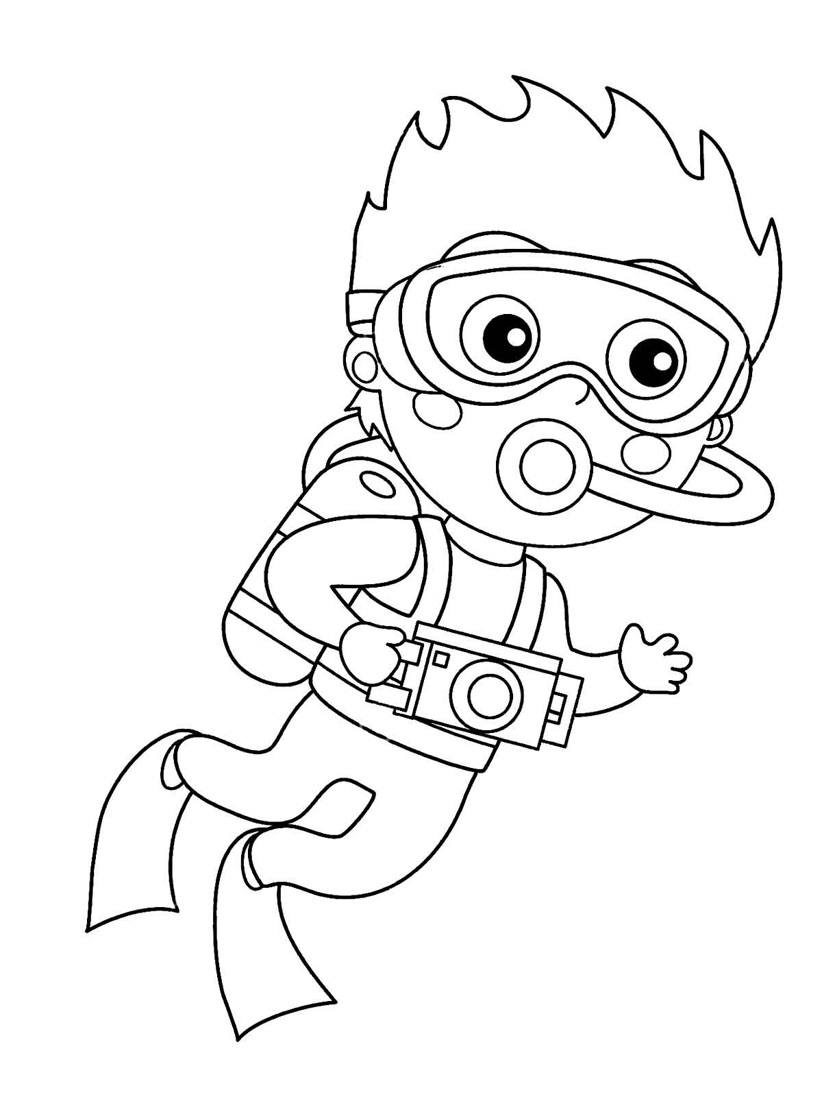 91 Scuba Diving Coloring Pages Printable 54