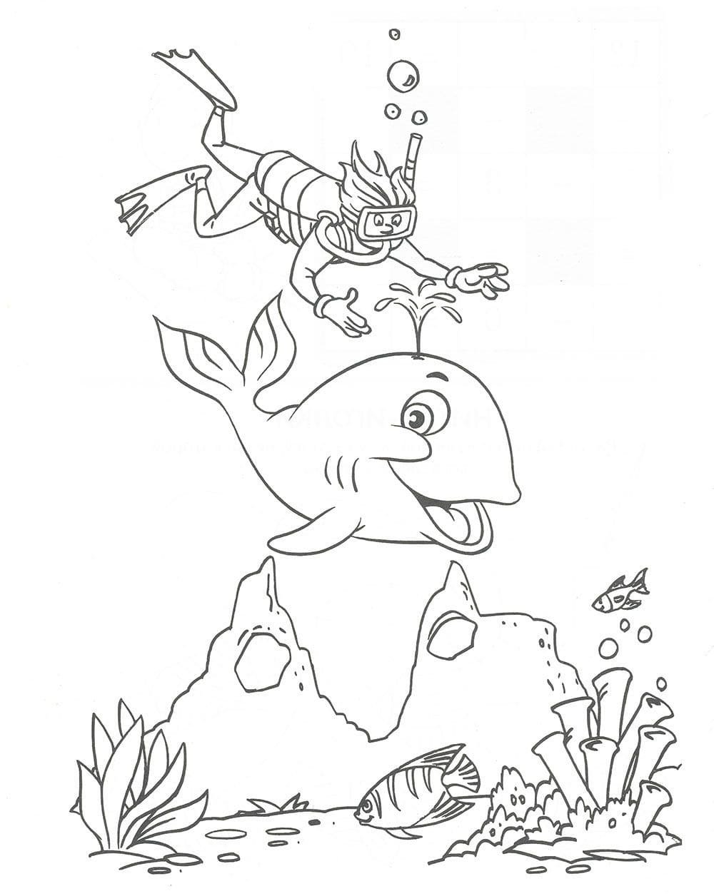 91 Scuba Diving Coloring Pages Printable 56