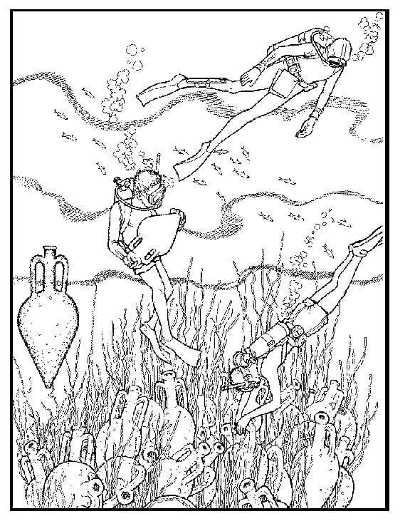 91 Scuba Diving Coloring Pages Printable 59