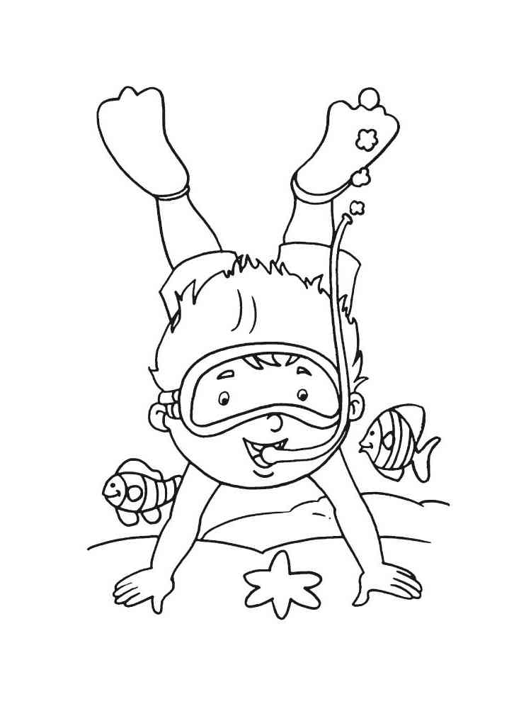 91 Scuba Diving Coloring Pages Printable 62