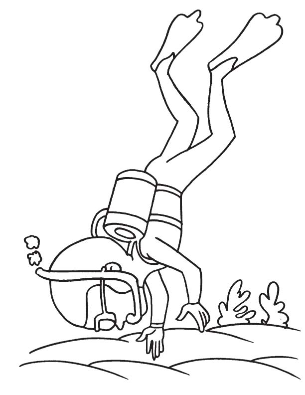 91 Scuba Diving Coloring Pages Printable 64