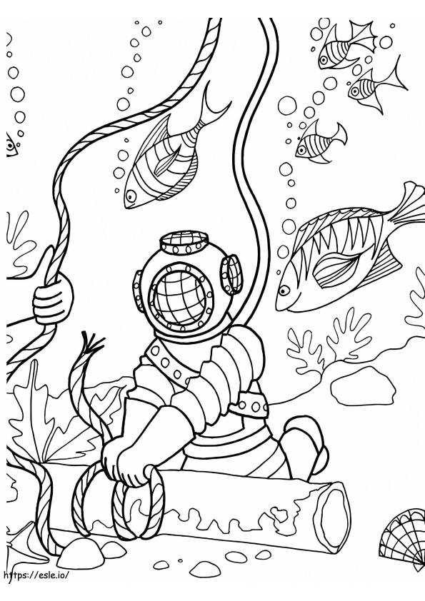 91 Scuba Diving Coloring Pages Printable 66