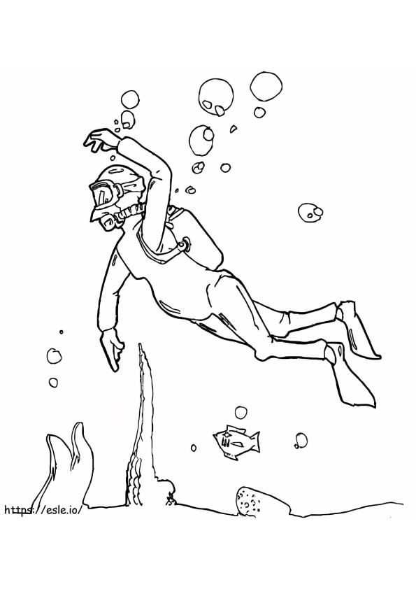 91 Scuba Diving Coloring Pages Printable 68