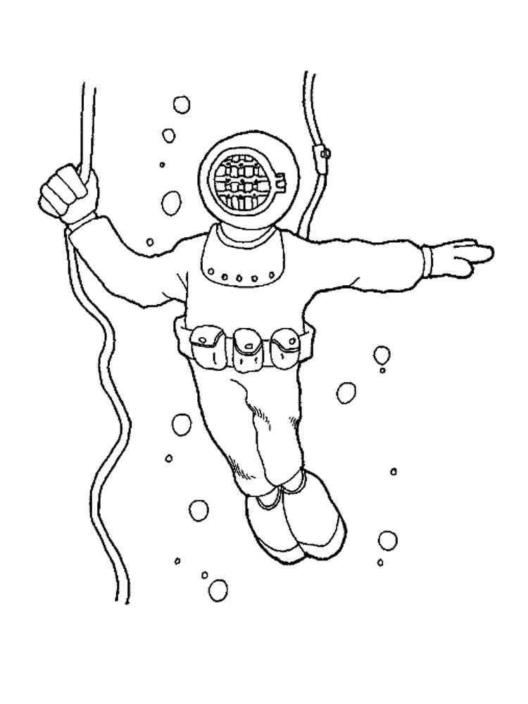 91 Scuba Diving Coloring Pages Printable 71