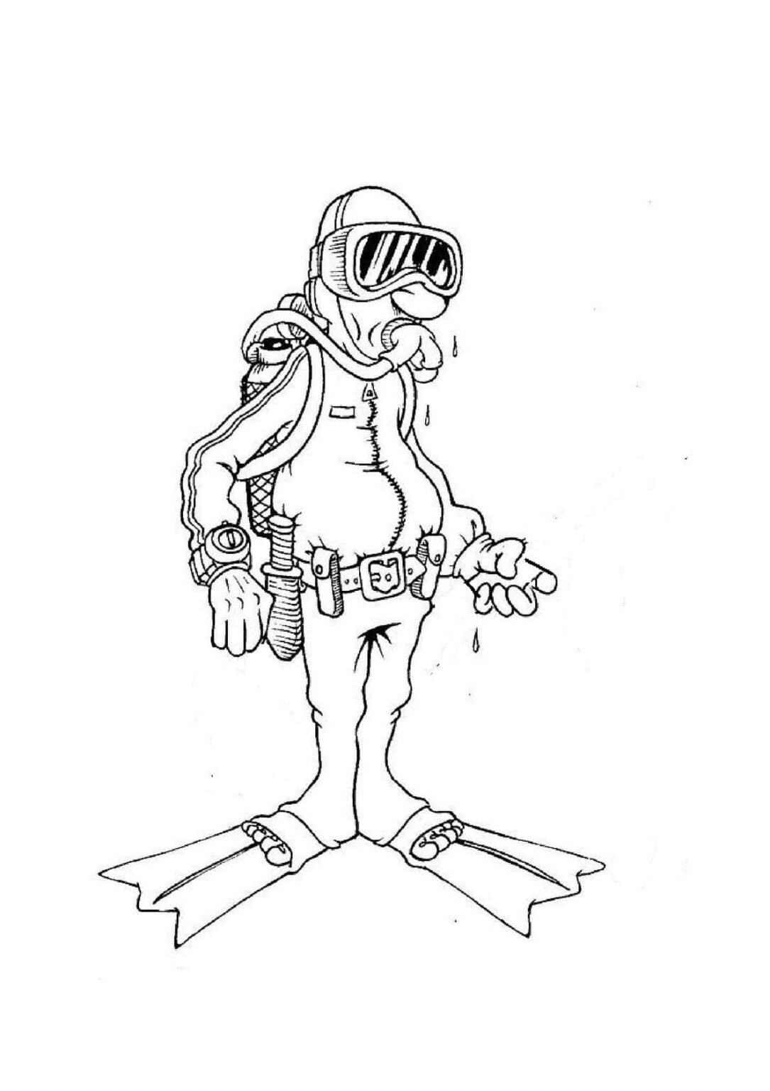 91 Scuba Diving Coloring Pages Printable 79