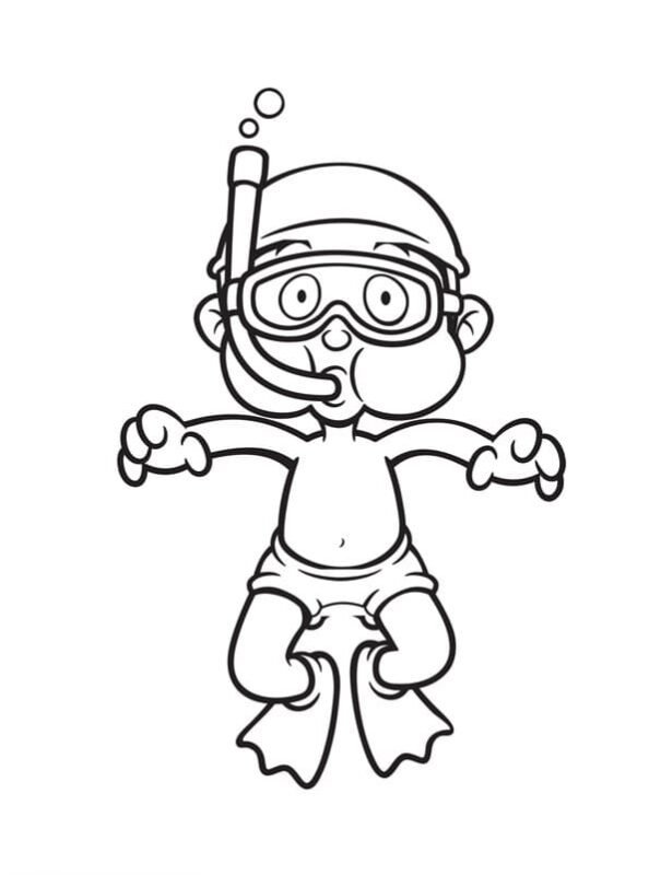 91 Scuba Diving Coloring Pages Printable 90