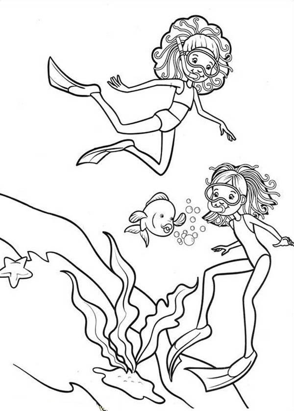 91 Scuba Diving Coloring Pages Printable 91