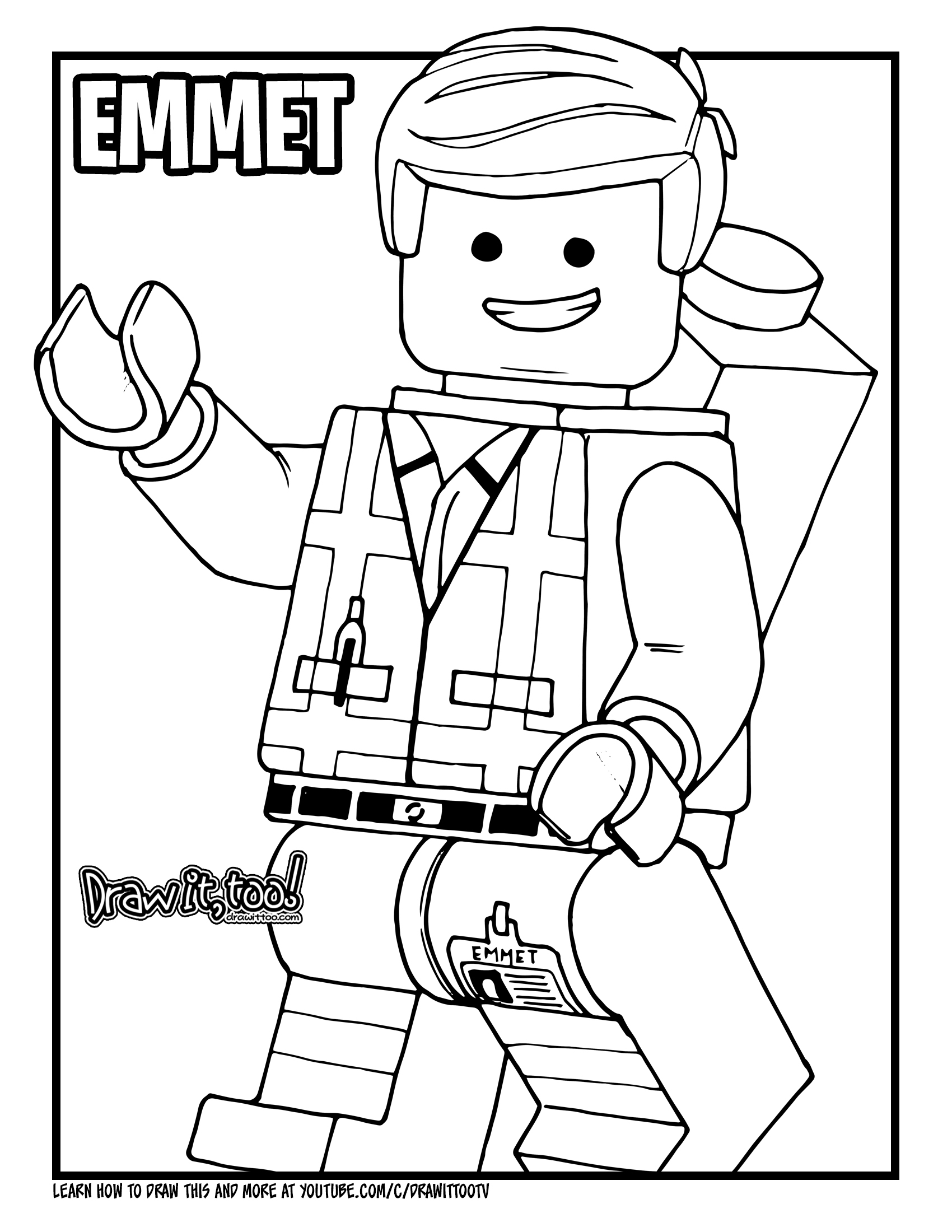 95 Lego Movie Coloring Pages Printable 27