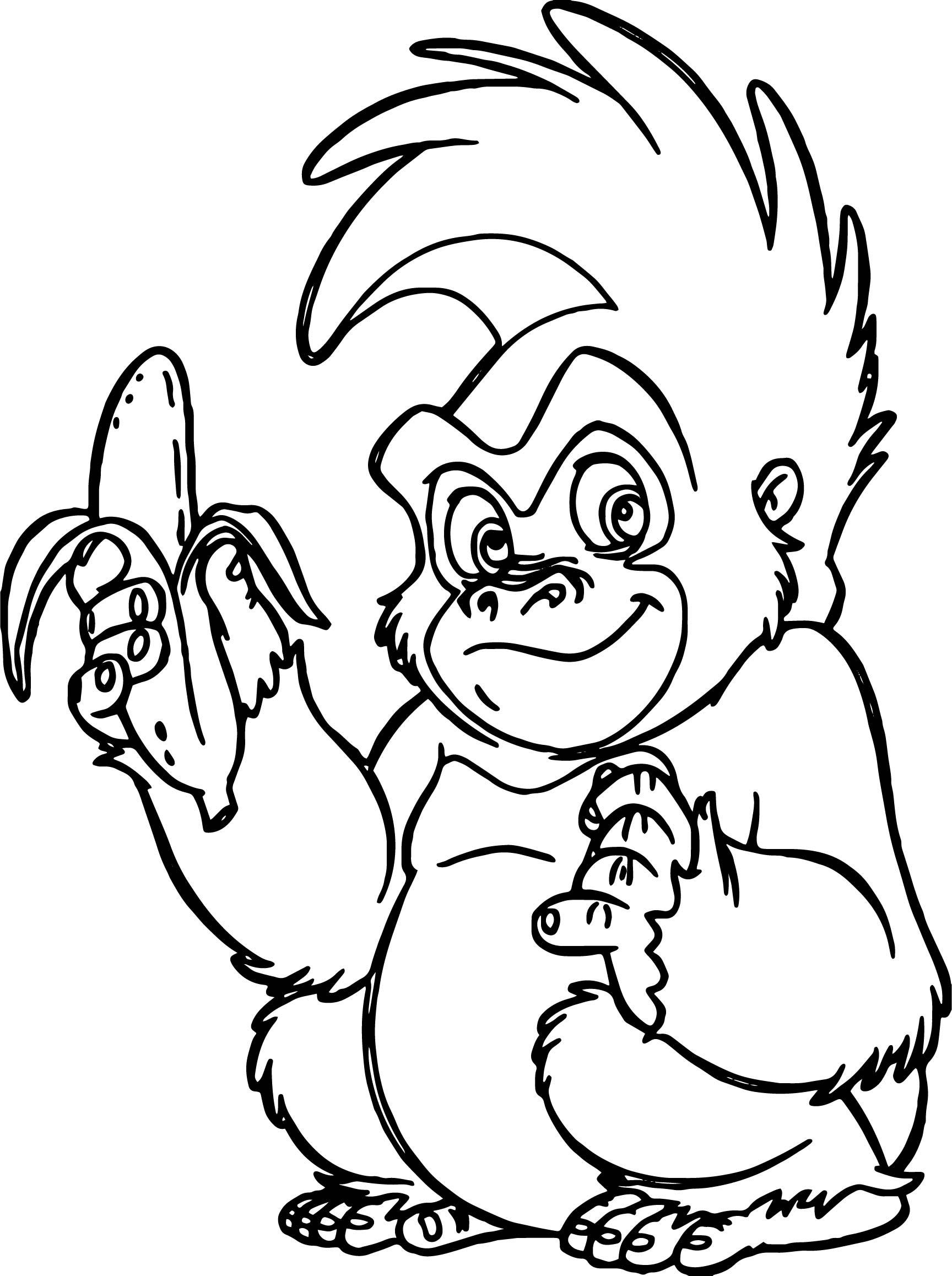 96 Banana Coloring Pages Printable 2