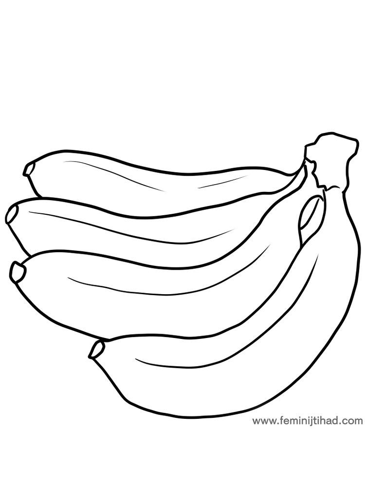 96 Banana Coloring Pages Printable 20