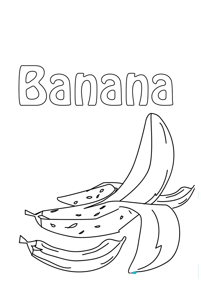 96 Banana Coloring Pages Printable 30