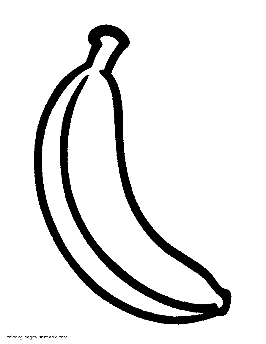 96 Banana Coloring Pages Printable 36