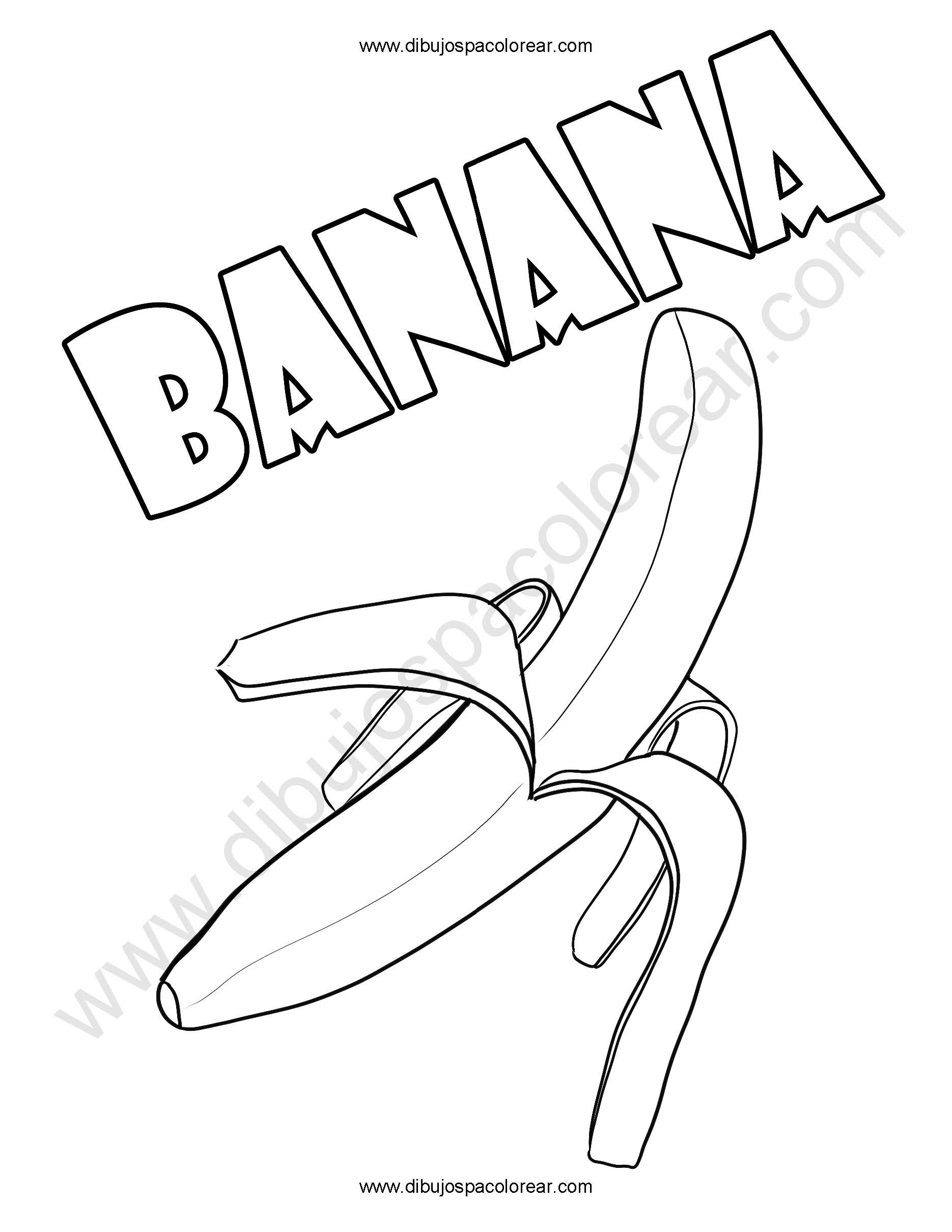 96 Banana Coloring Pages Printable 40