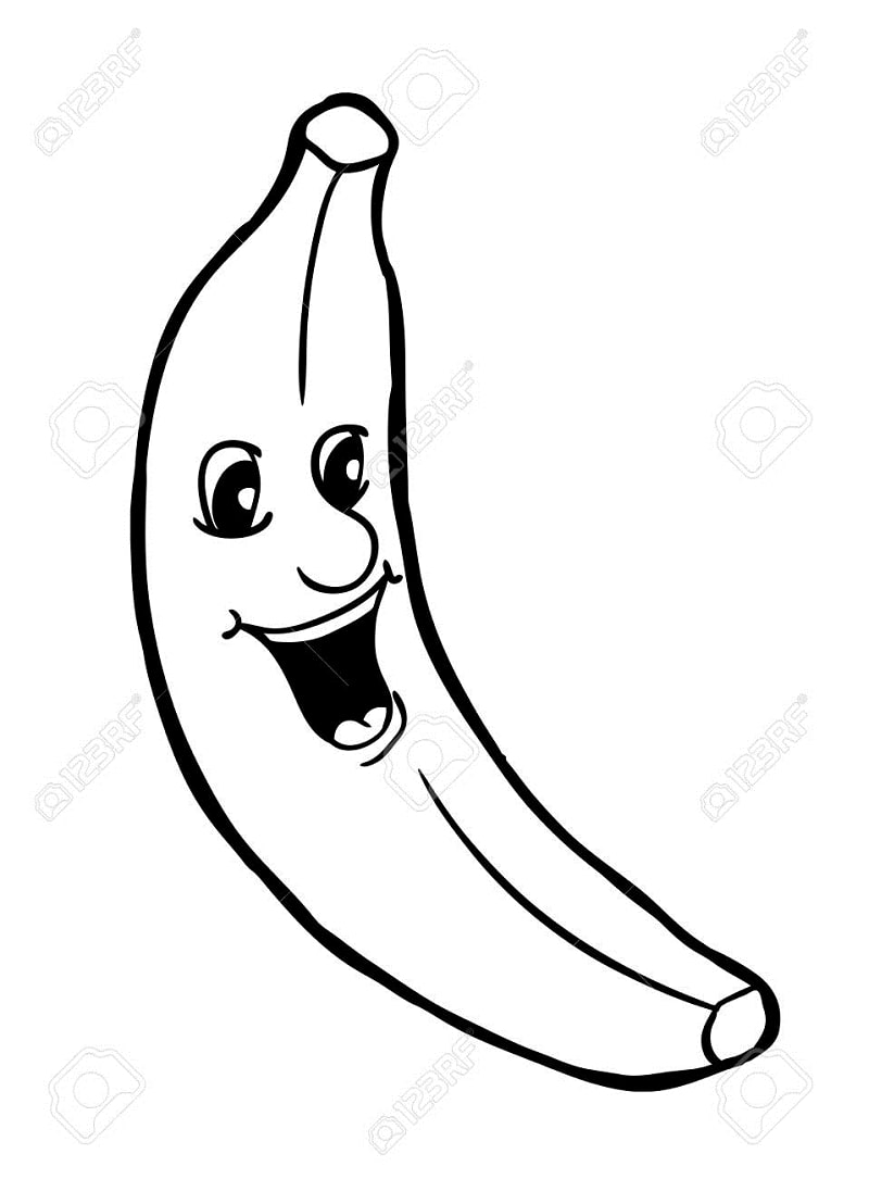 96 Banana Coloring Pages Printable 41